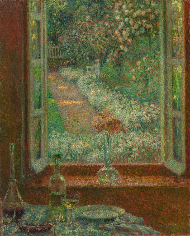 fönster med öljett, Gerberoy - Henri Le Sidaner