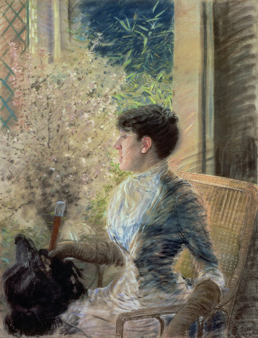 Fönster i utstickande - Giuseppe De Nittis