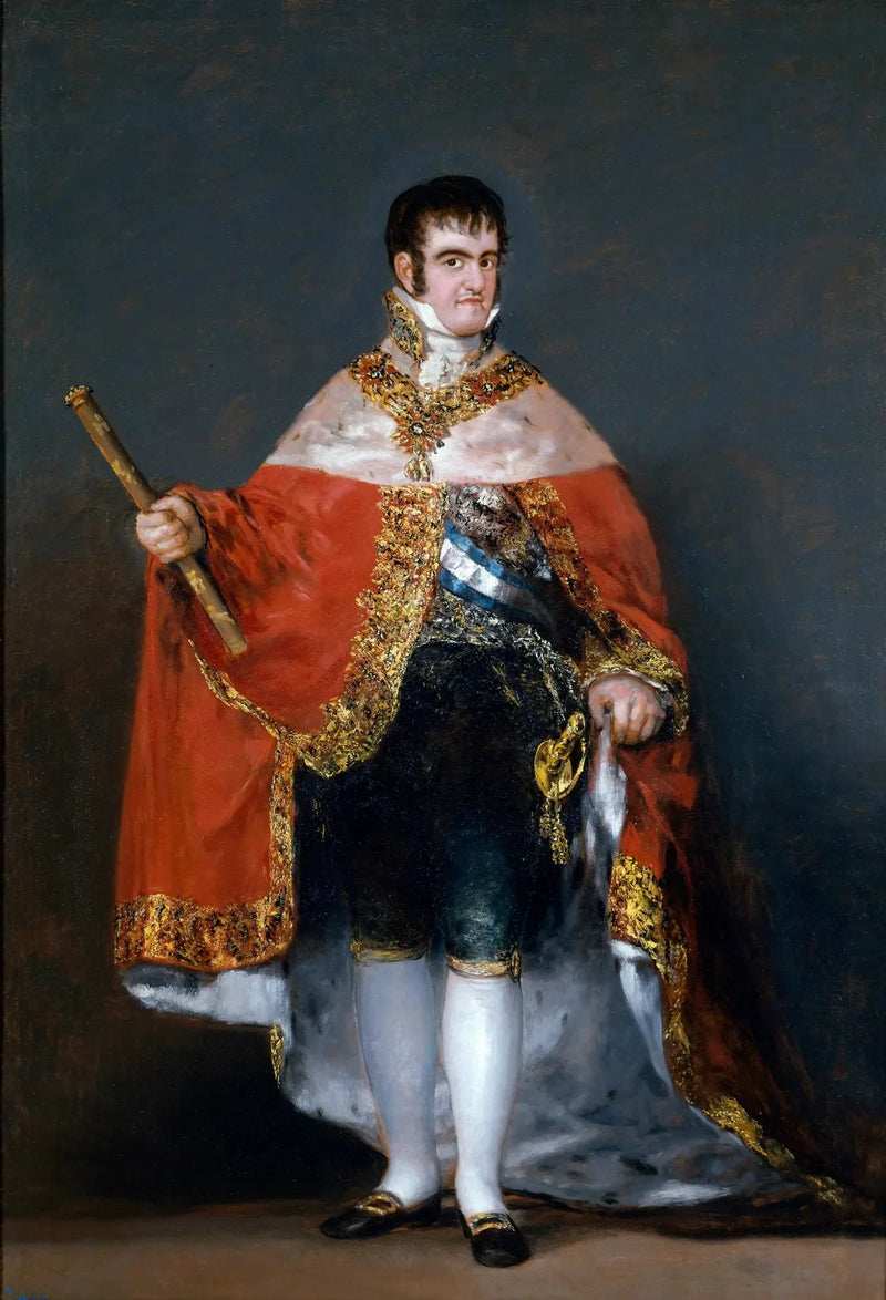 Ferdinand VII med den kungliga manteln - Francisco de Goya