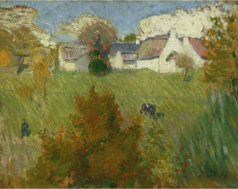 Gårdsbyggnad i Pont-Aven - Émile Bernard