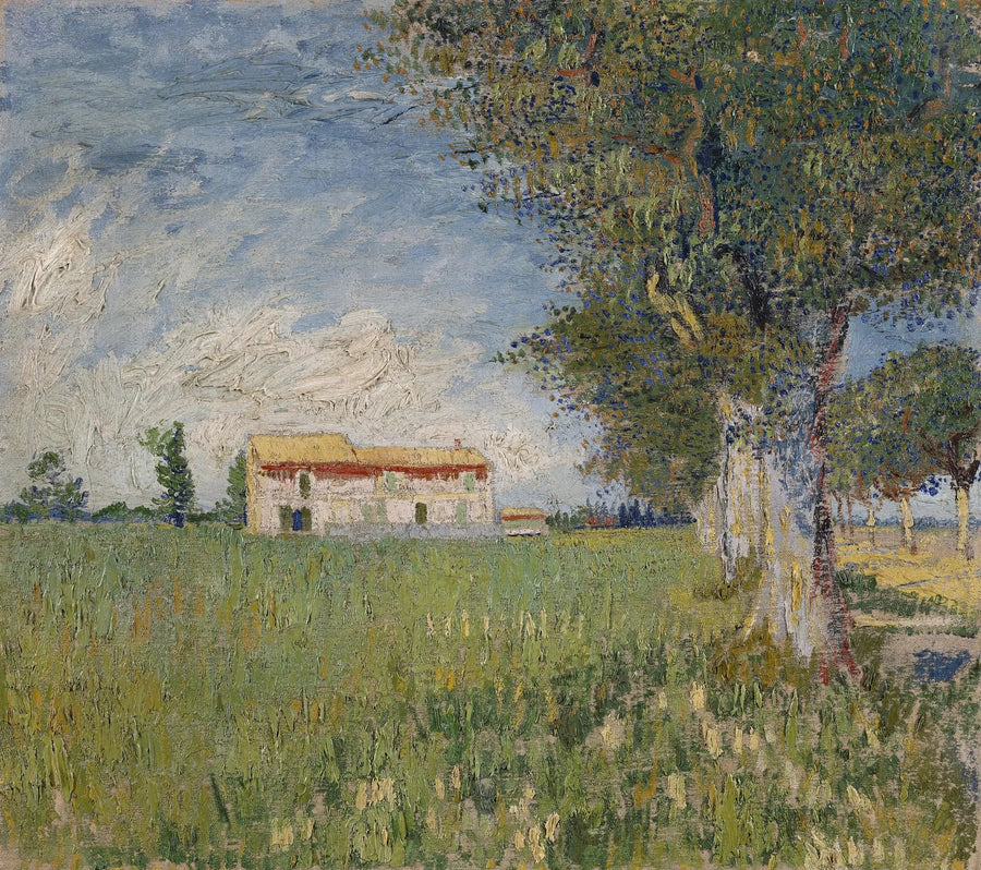 Gård i en vetefält - Vincent van Gogh