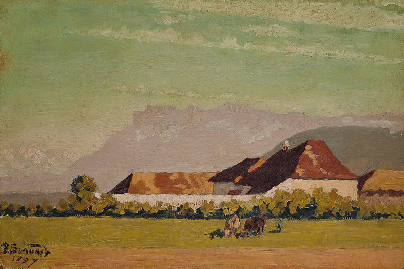 Gård i ett landskap från Dauphiné - Pierre Bonnard