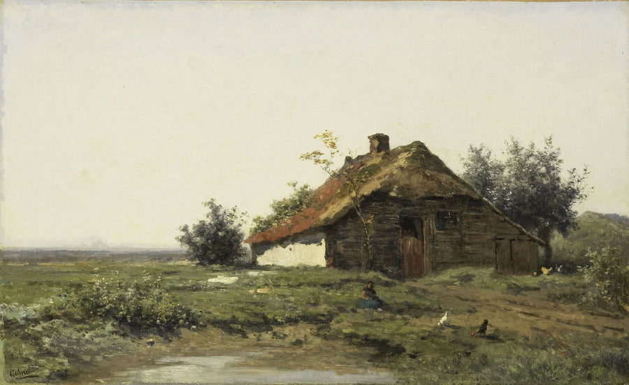 Ferme en plein champ - Paul Joseph Constantin Gabriël