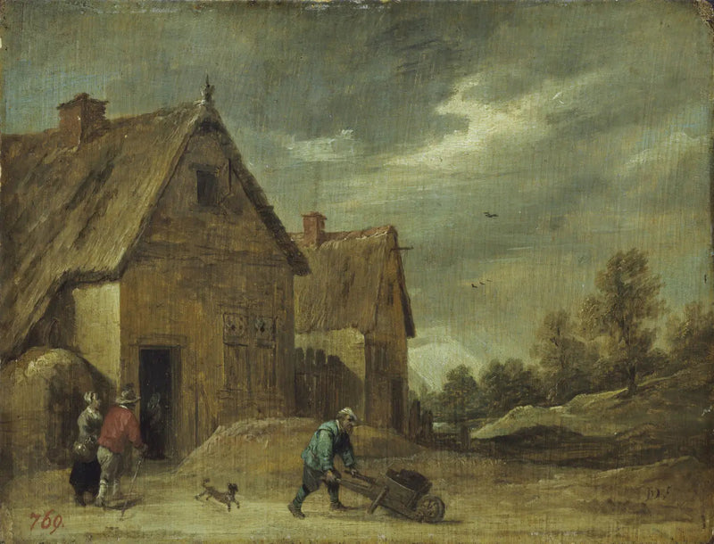 Fermare med en skottkärra - David Teniers den yngre