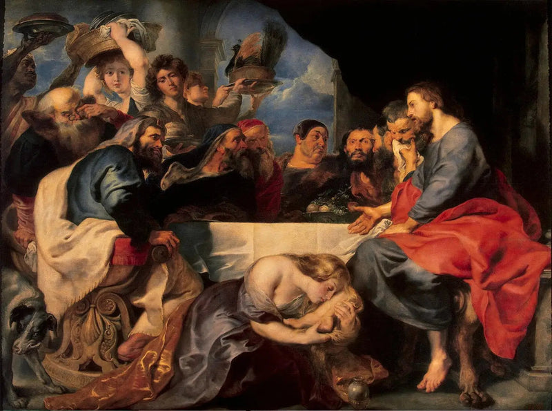 Festmåltid i Simons fariséers hus - Peter Paul Rubens