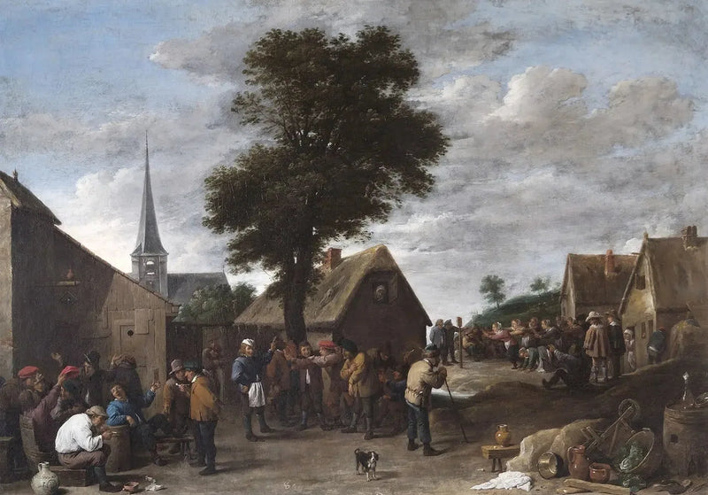 Flamländsk byfest - David Teniers den yngre