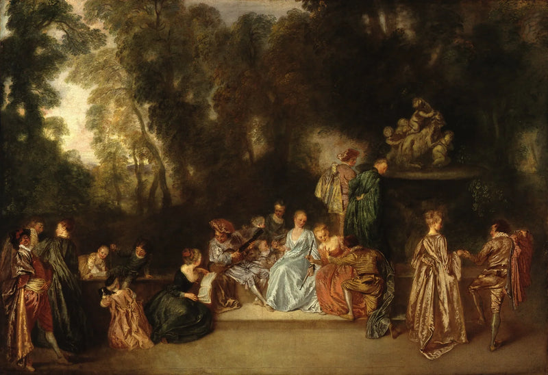 f:
Utomhusfest - Antoine Watteau