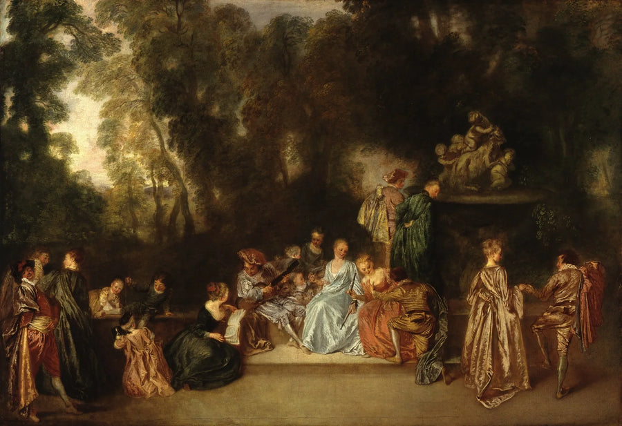 f:
Utomhusfest - Antoine Watteau
