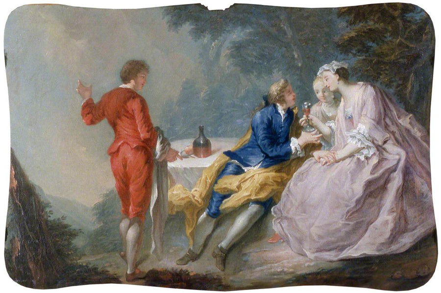 Fête galante : samtalsstycke - Antoine Watteau
