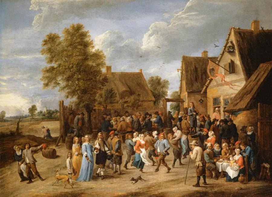Byfest med aristokratpar - David Teniers den yngre