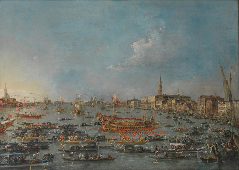 Bucintoro-fester i Venedig - Francesco Guardi
