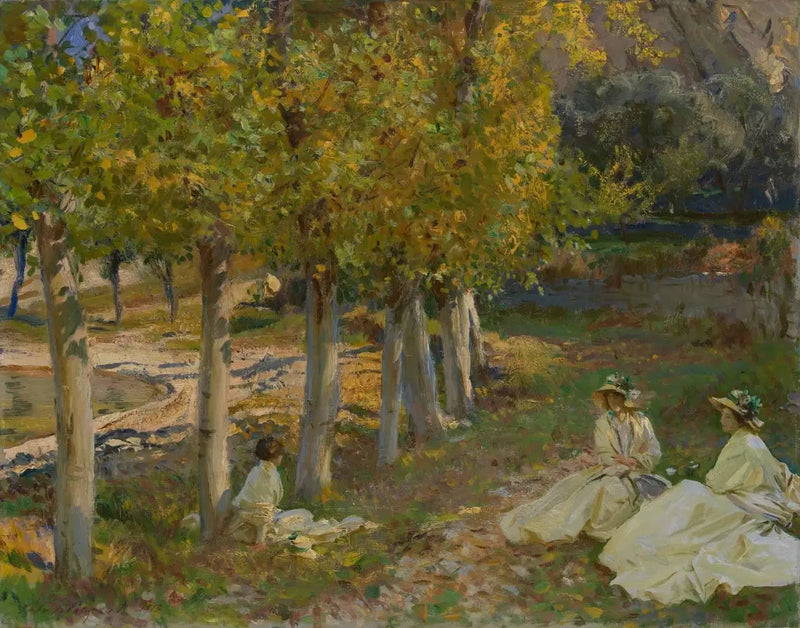 höstblad - John Singer Sargent