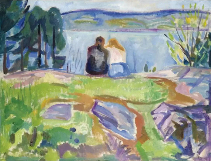 Knoppande lövträd - Edvard Munch