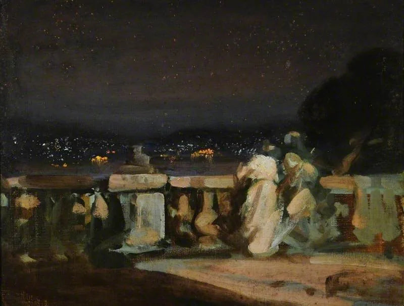 fyrverkerier i Saint-Cloud, Frankrike - Charles Conder