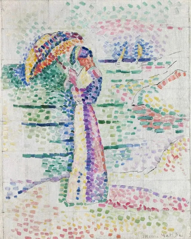 Figur med parasoll - Henri Matisse