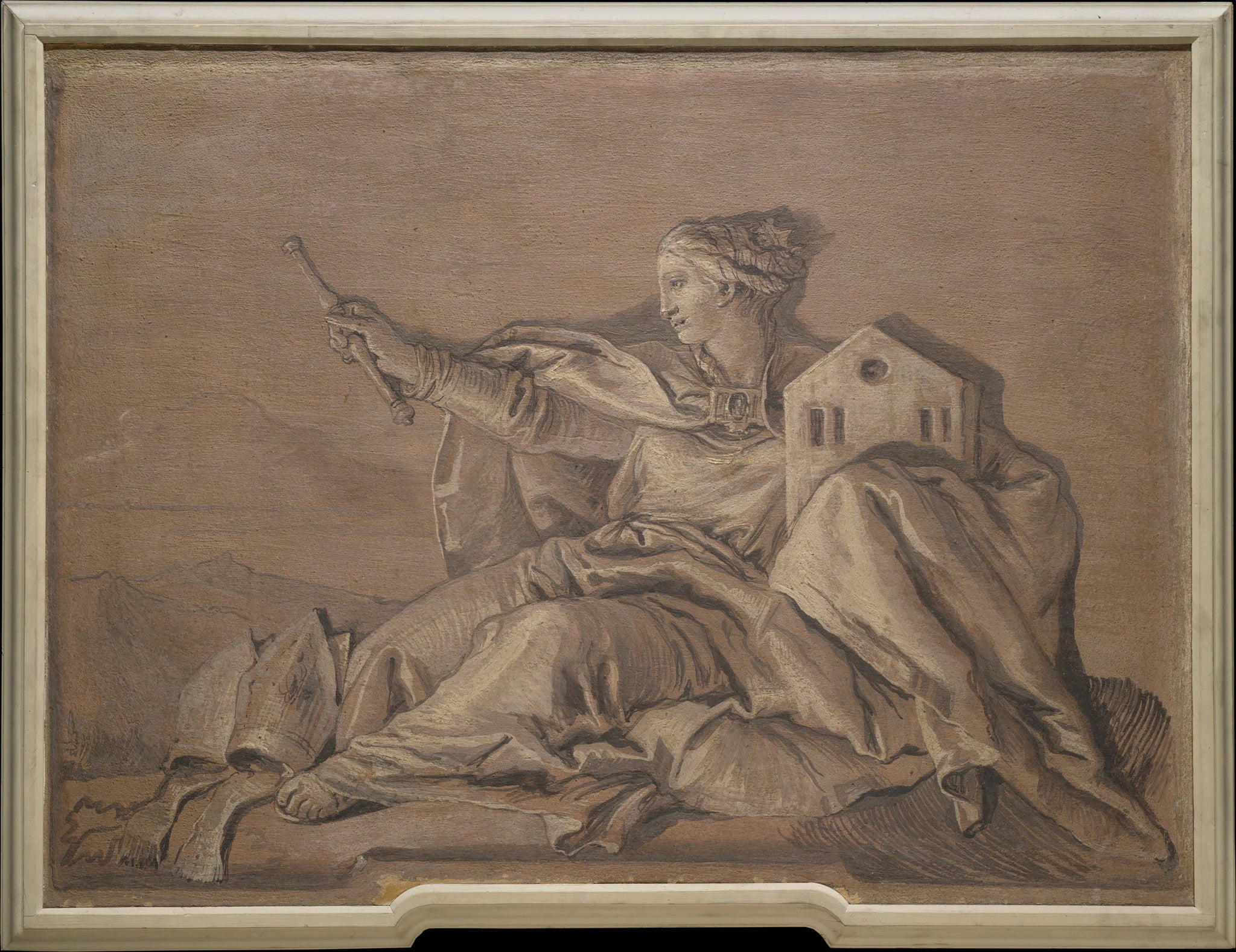 Figure allégorique représentant l'Europe - Giovanni Domenico Tiepolo