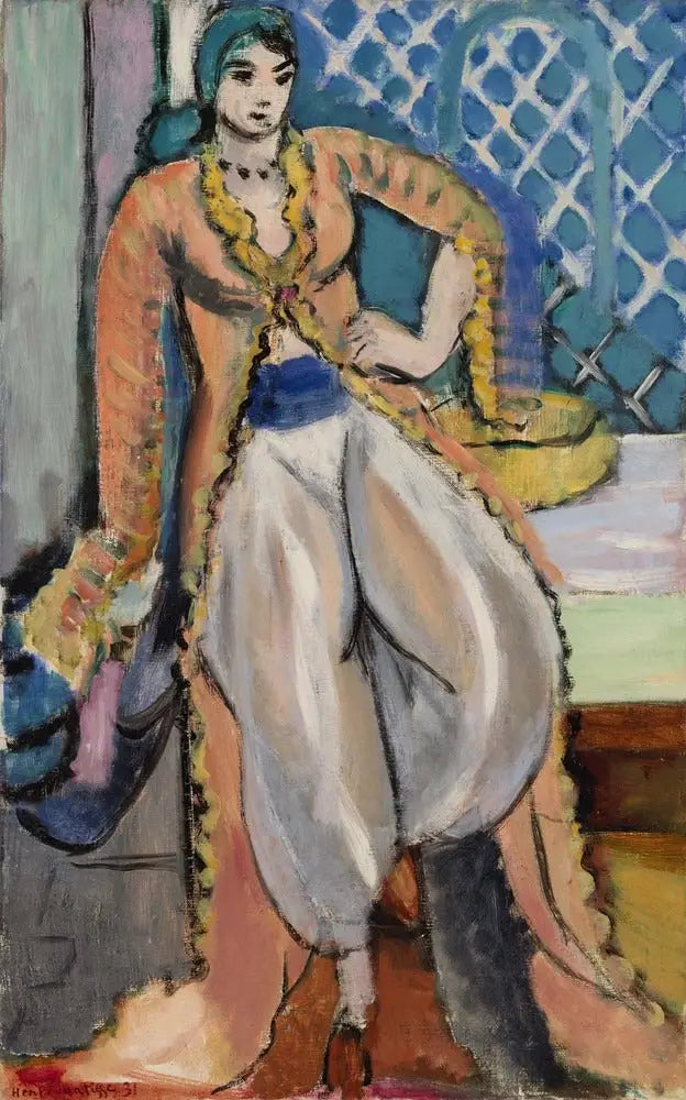 Figur med persisk klänning (Figur i persisk klänning) - Henri Matisse