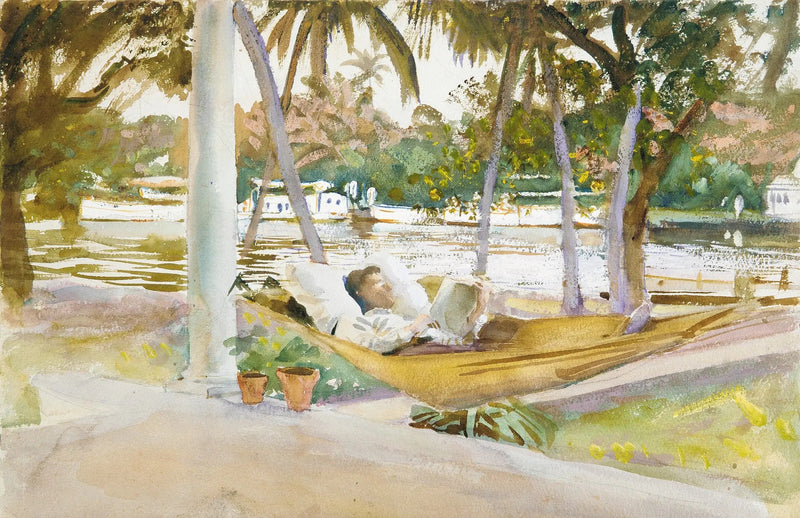 Figur i en hängmatta, Florida - John Singer Sargent