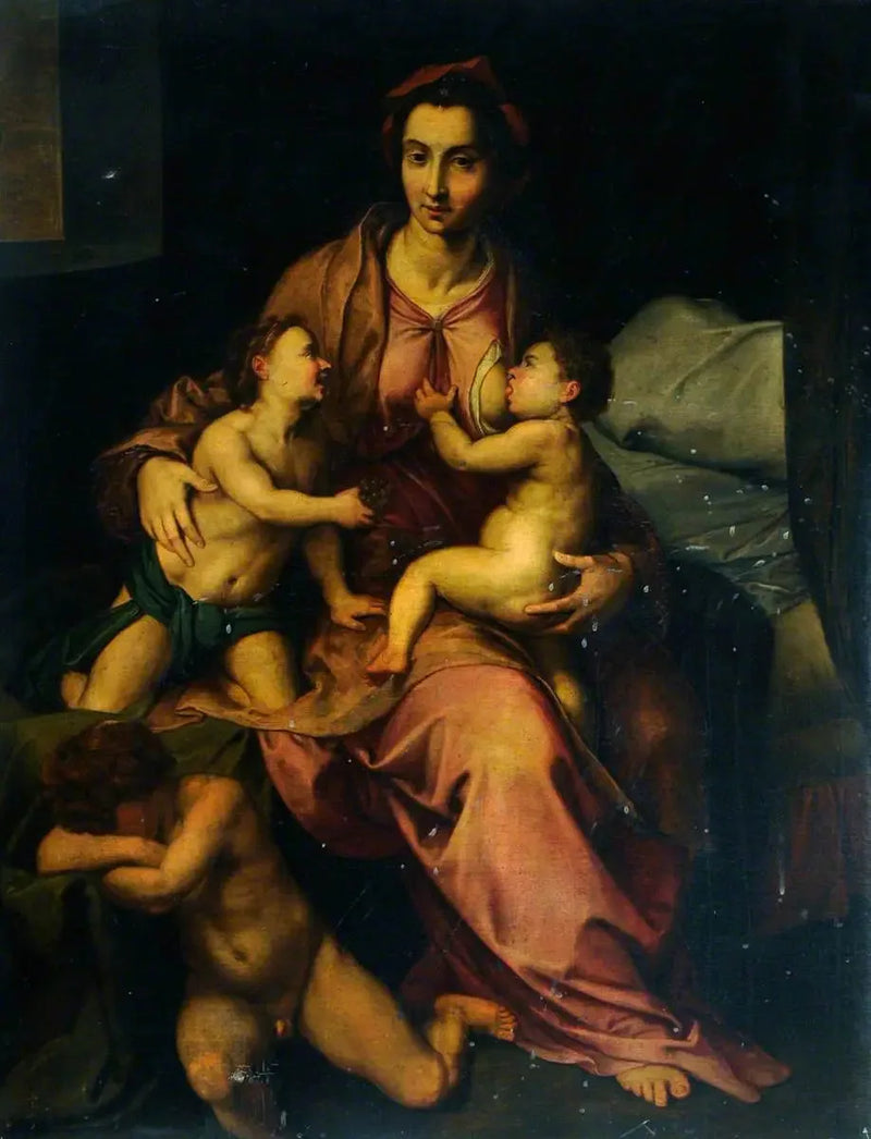 Figur av Välgörenheten - Andrea del Sarto