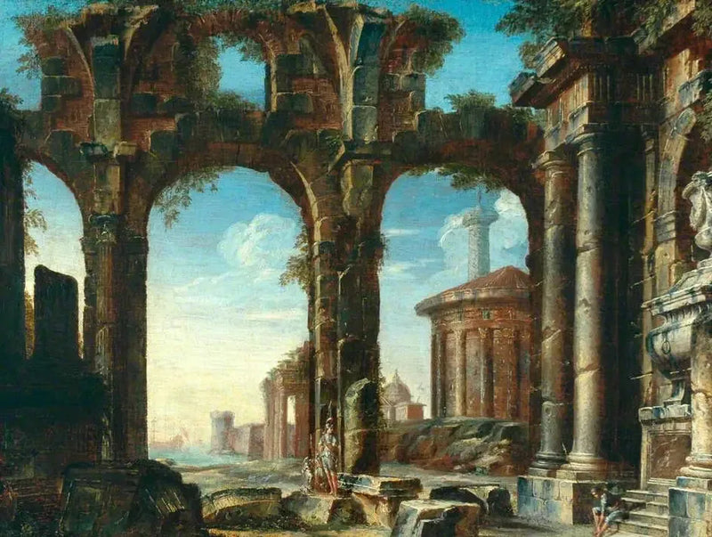 Figurer i de klassiska ruinerna - Giovanni Paolo Panini