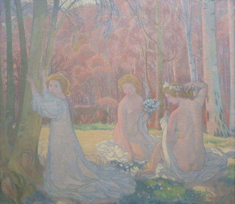 Figurer i ett vårlandskap (Heligt skogsbryn) - Maurice Denis