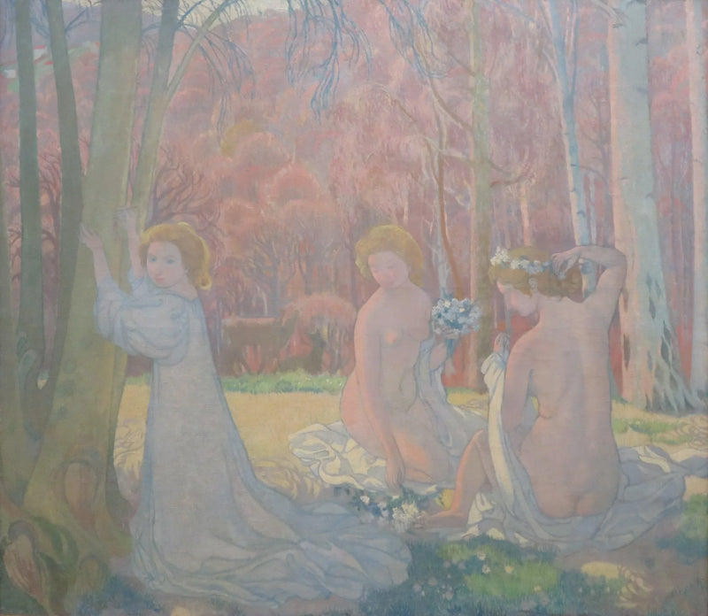Figurer i ett vårlandskap (Heligt skogsbryn) - Maurice Denis