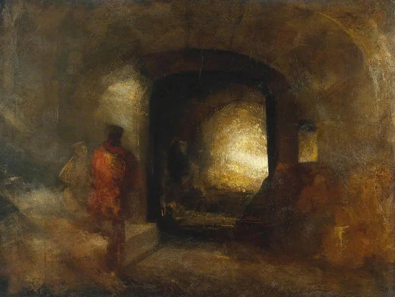 Figurer i en byggnad - J. M. W. Turner