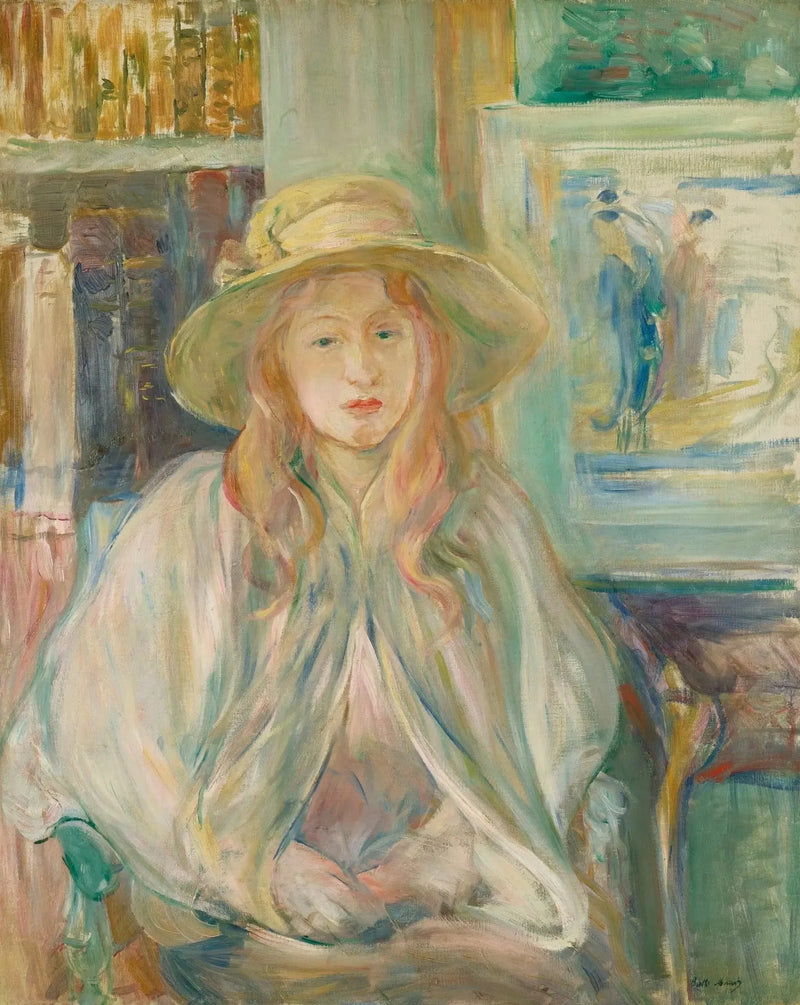 Filet med halmhatt - Berthe Morisot