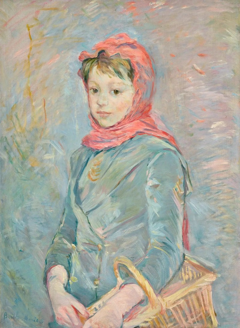 Filet bärande en korg - Berthe Morisot