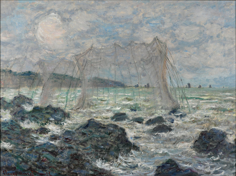 Fisknät i Pourville W768 - Claude Monet