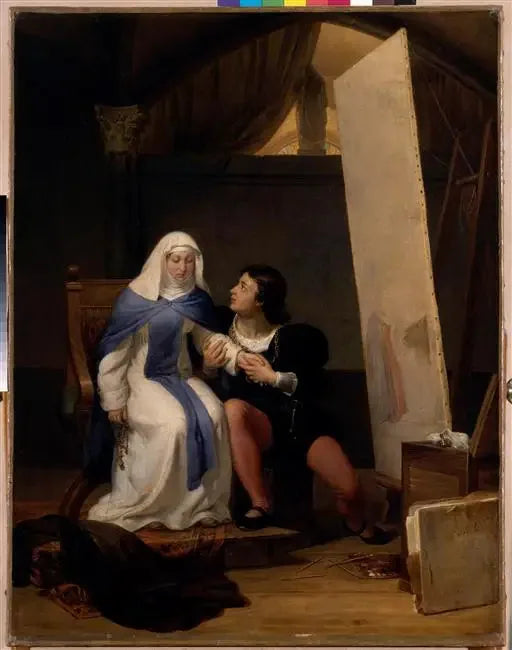 Filippo Lippi och Lucrezia Buti - Paul Delaroche