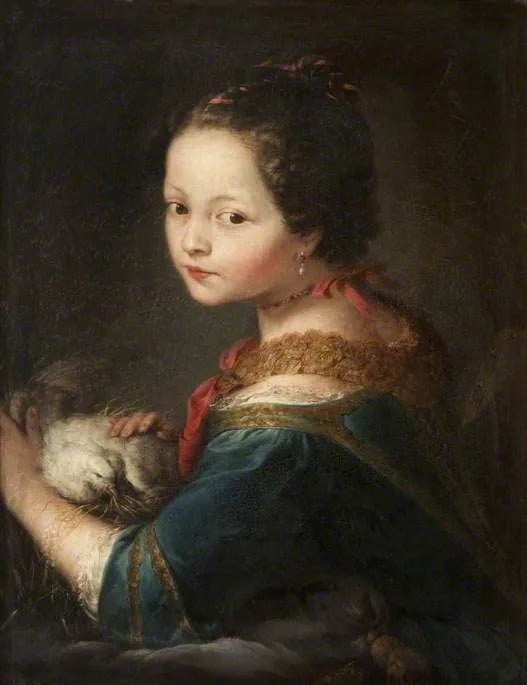 Flicka med duva - Anton Raphael Mengs