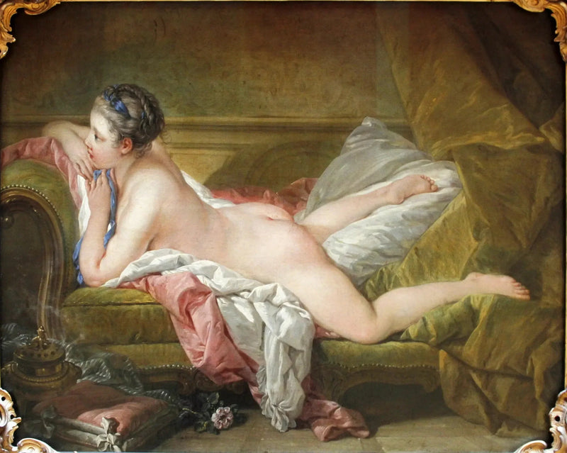 Liggande flicka - François Boucher