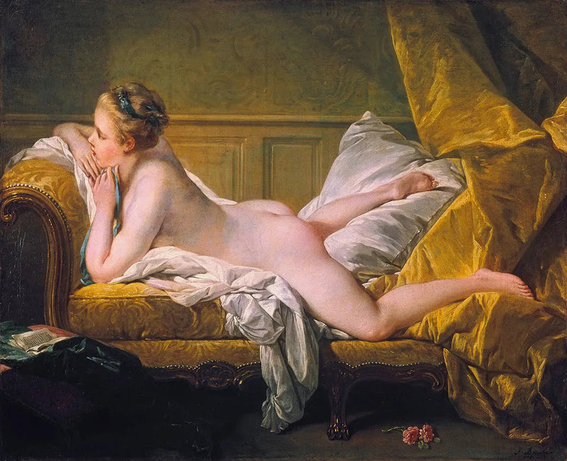 Liggande flicka - François Boucher