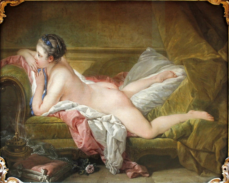 Liggande flicka - François Boucher