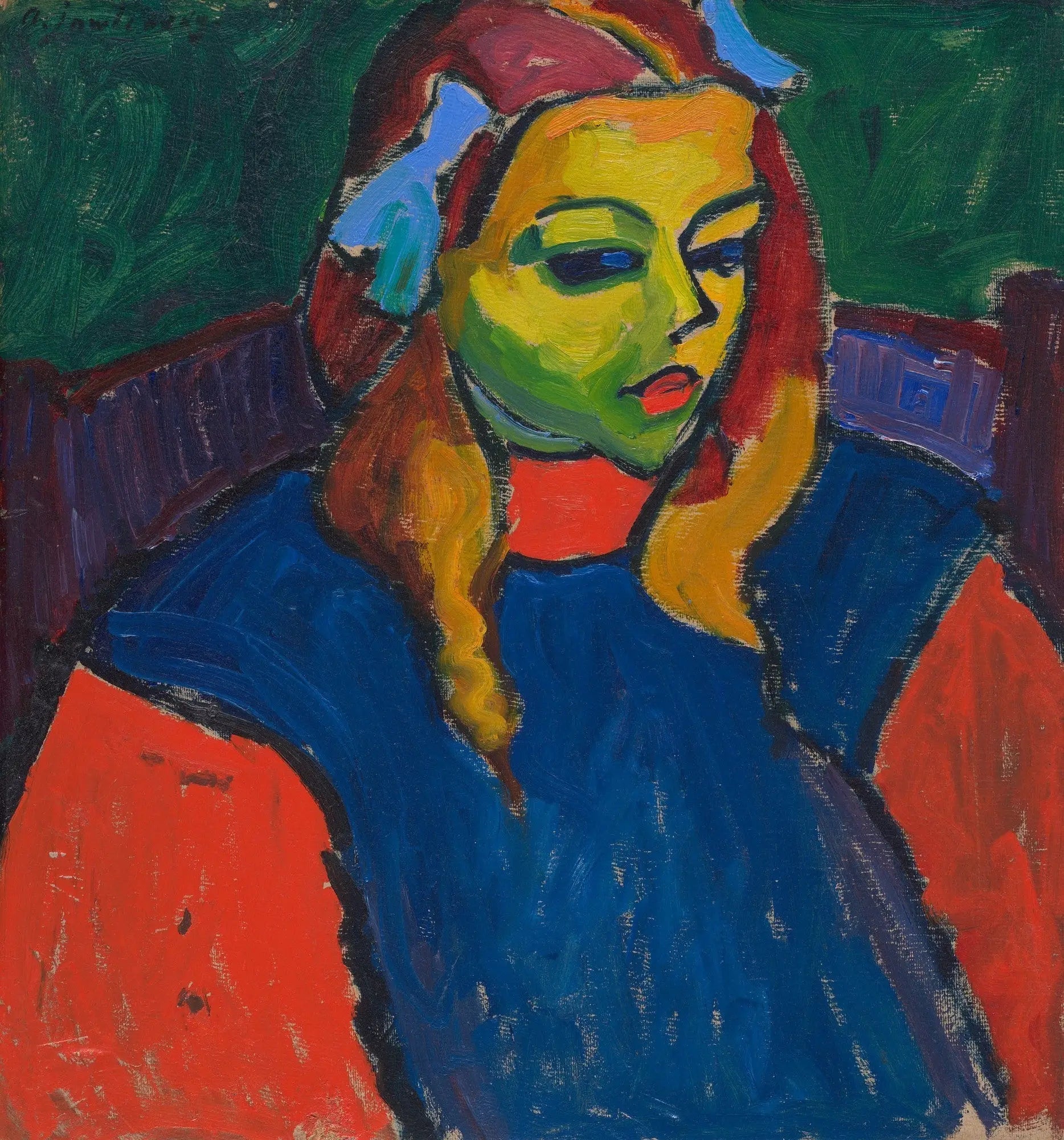 Fille au visage vert - Alexej von Jawlensky - Alpha Reproduction