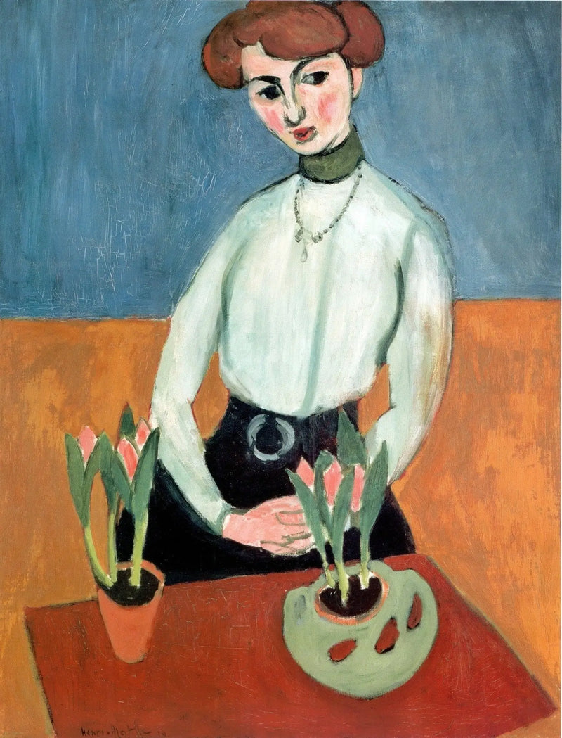 Flicka med tulpaner - Henri Matisse
