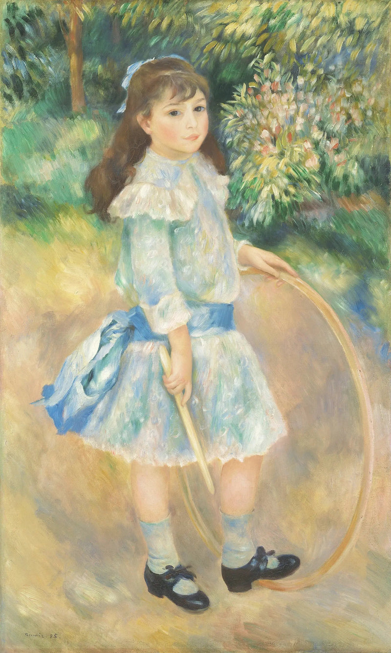Flicka med en hula-hoop - Pierre-Auguste Renoir