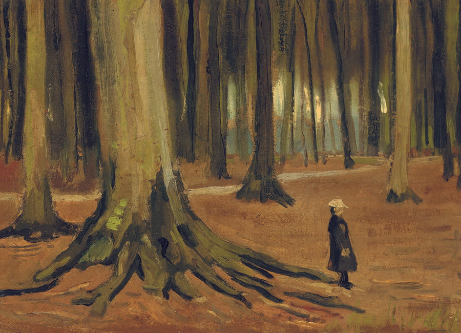 Flicka i skogen - Vincent van Gogh