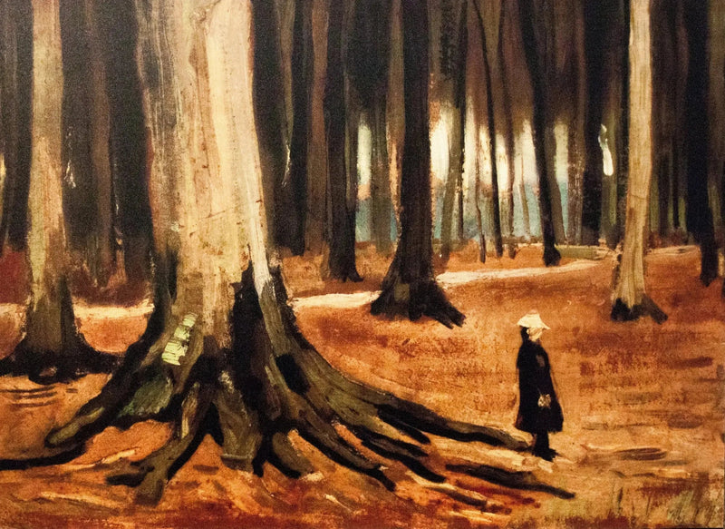 Flicka i skogen - Vincent van Gogh