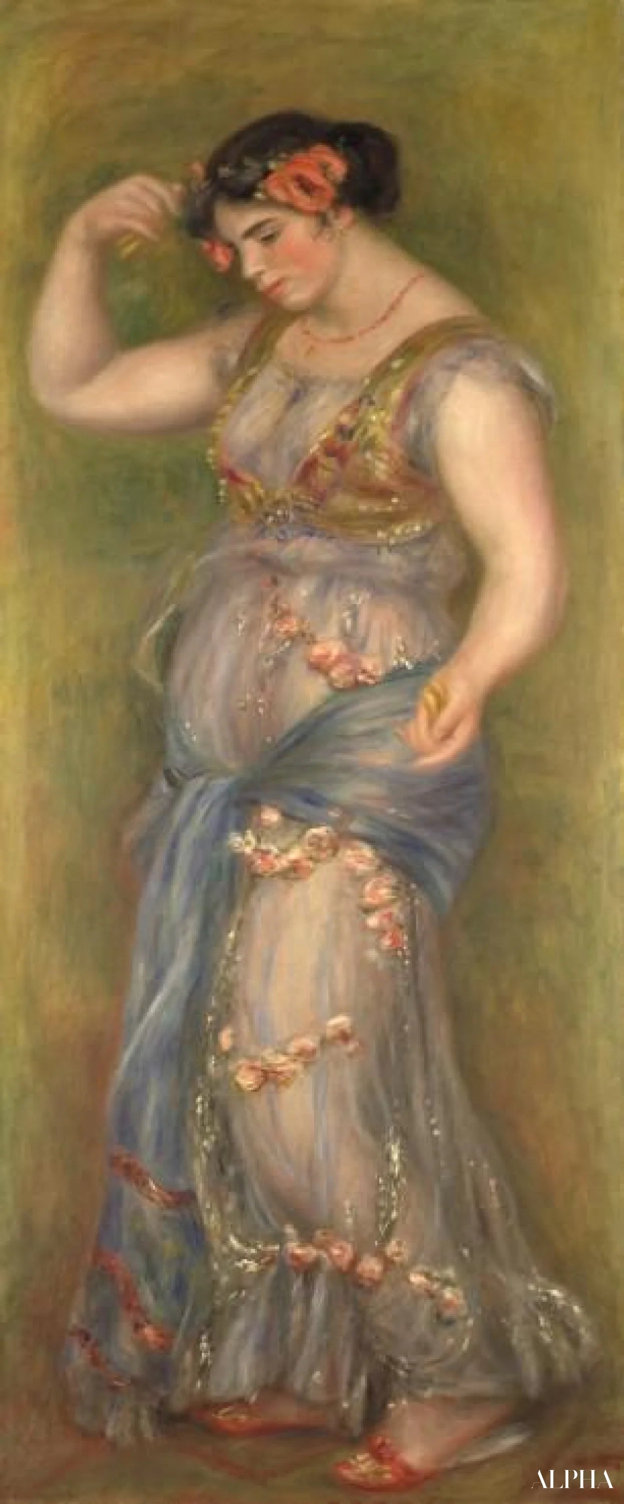 Fille dansant avec des castagnettes - Pierre-Auguste Renoir - Reproductions de tableaux et peintures haut de gamme