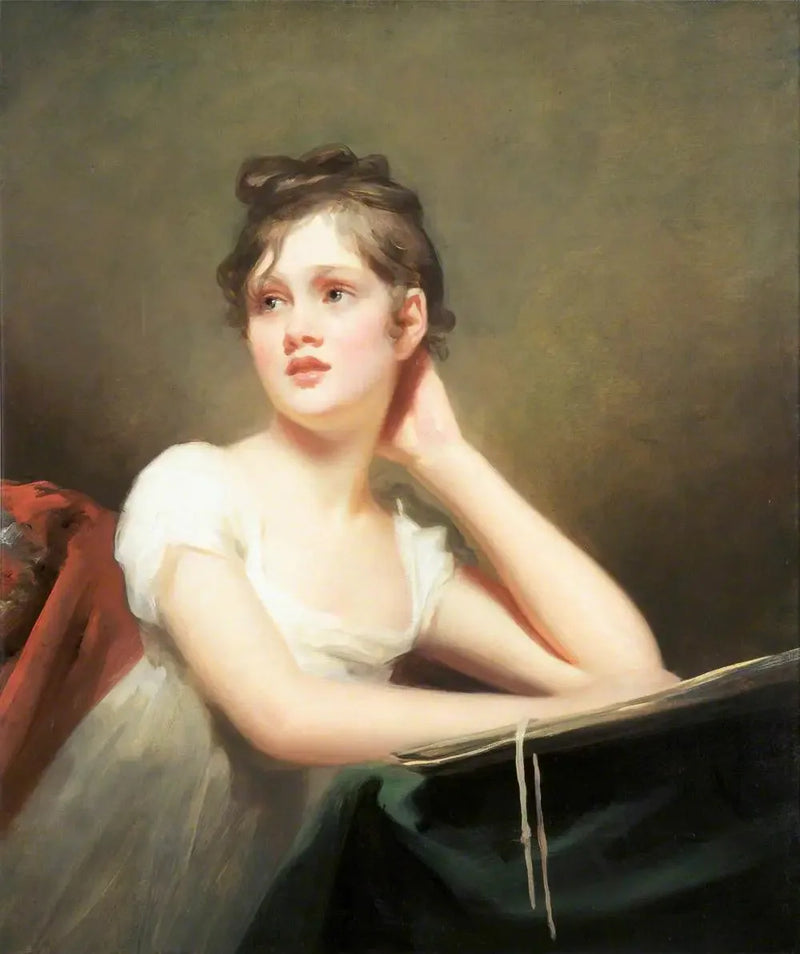 Flicka tecknande - Henry Raeburn