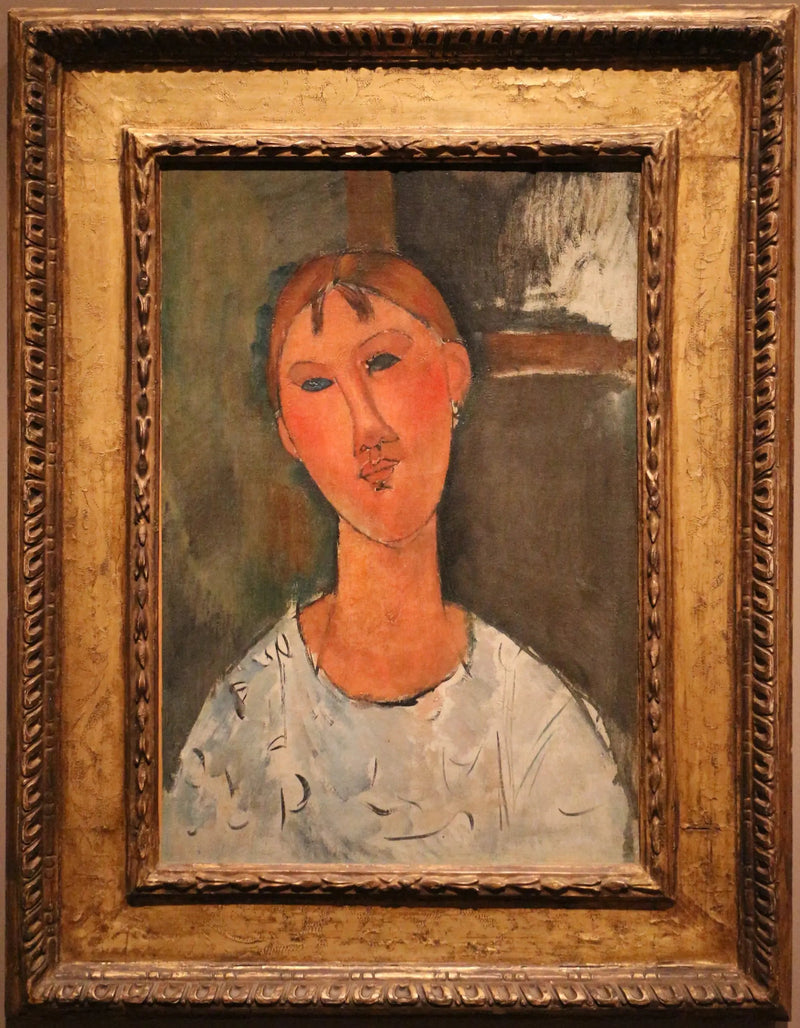 Flicka i vit skjorta - Amedeo Modigliani