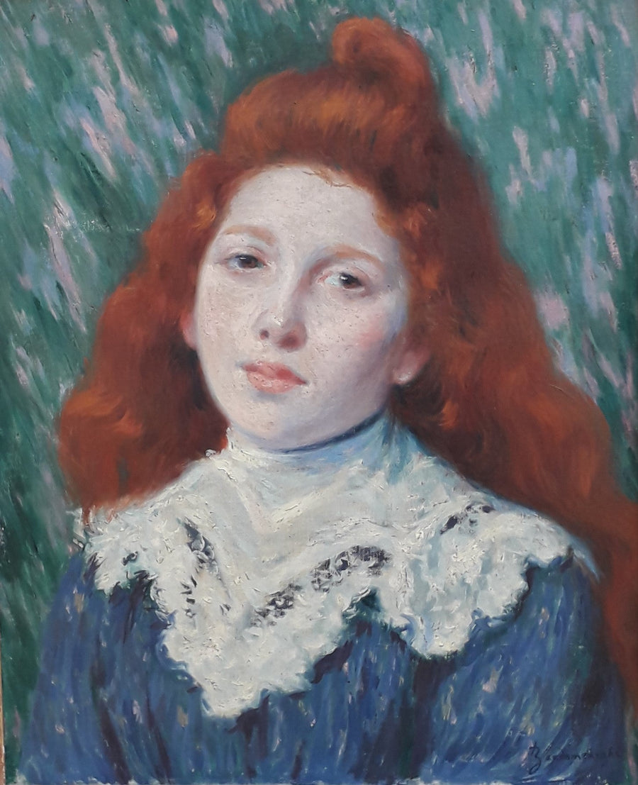 flicka i vit krage - Federico Zandomeneghi