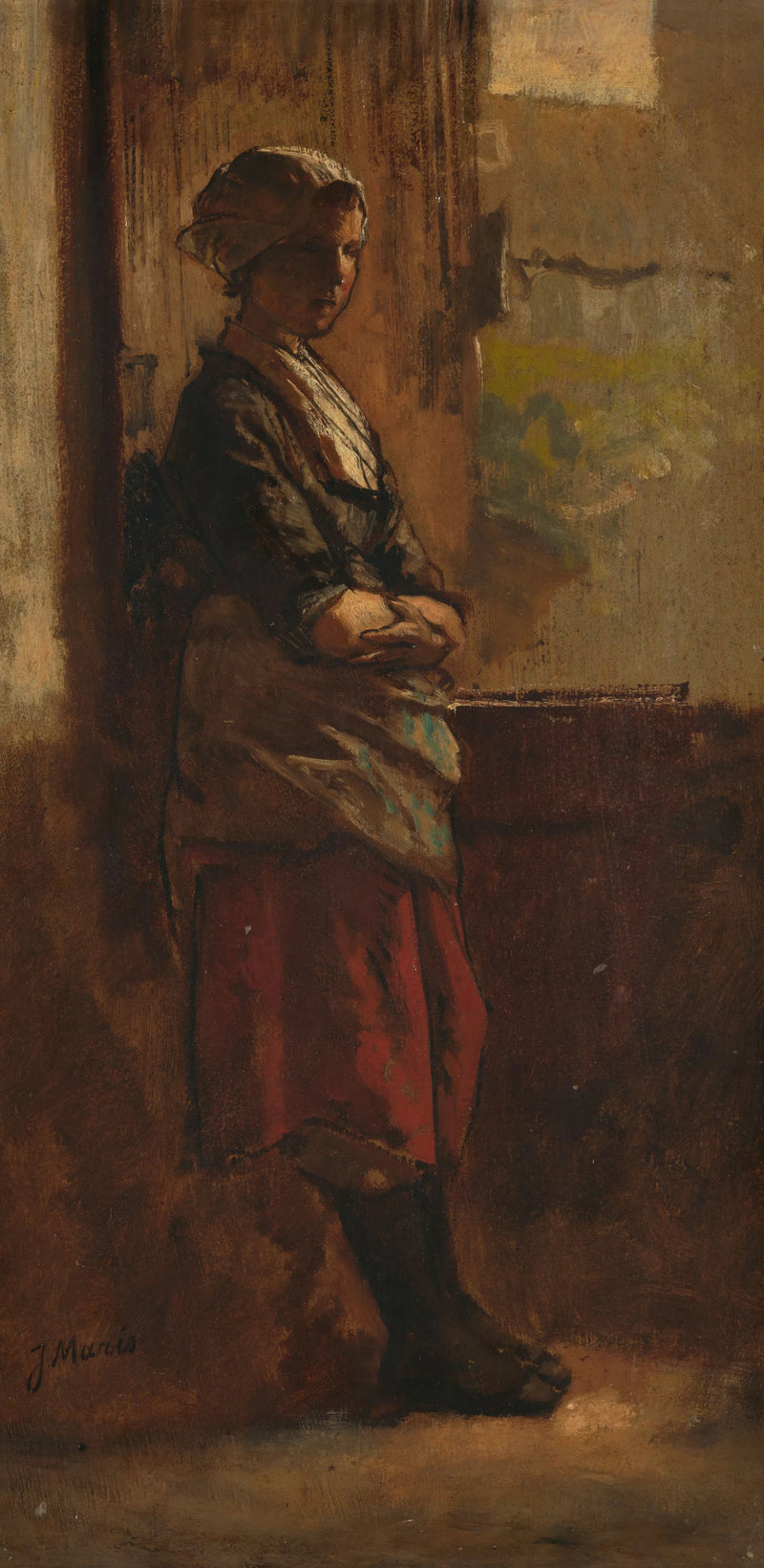 Fille à la fenêtre - Jacob Maris