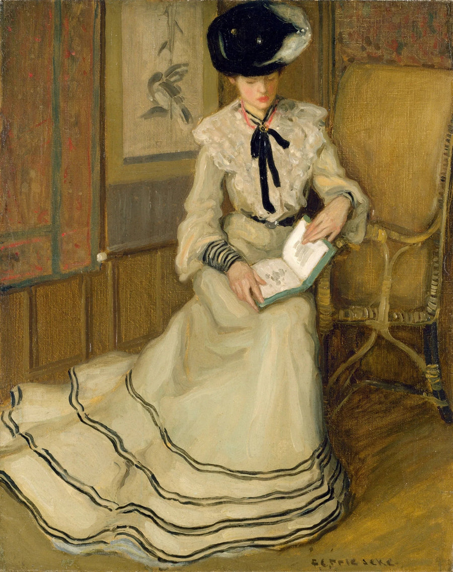 Flicka som läser - Frederick Carl Frieseke
