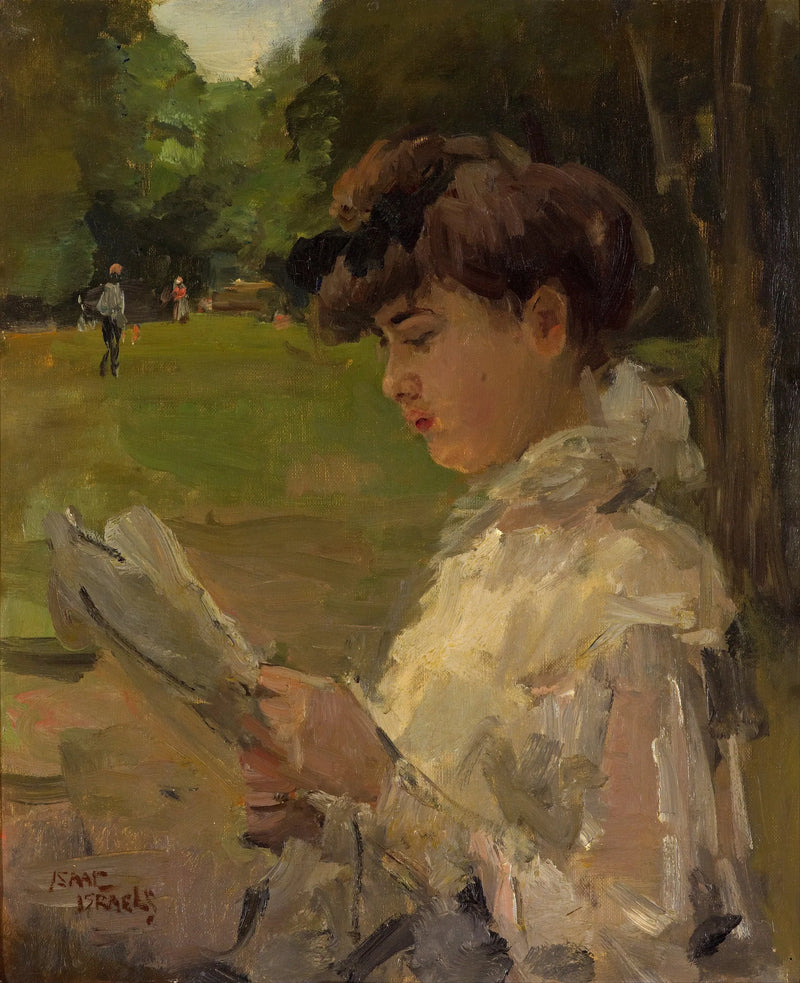Flicka som läser - Isaac Israels
