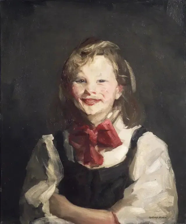 Lerande flicka - Robert Henri