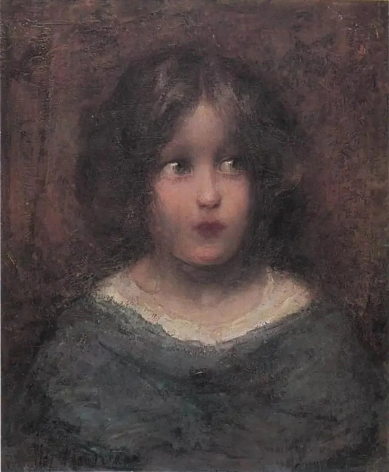 Flicka som tittar åt vänster - Piet Mondrian
