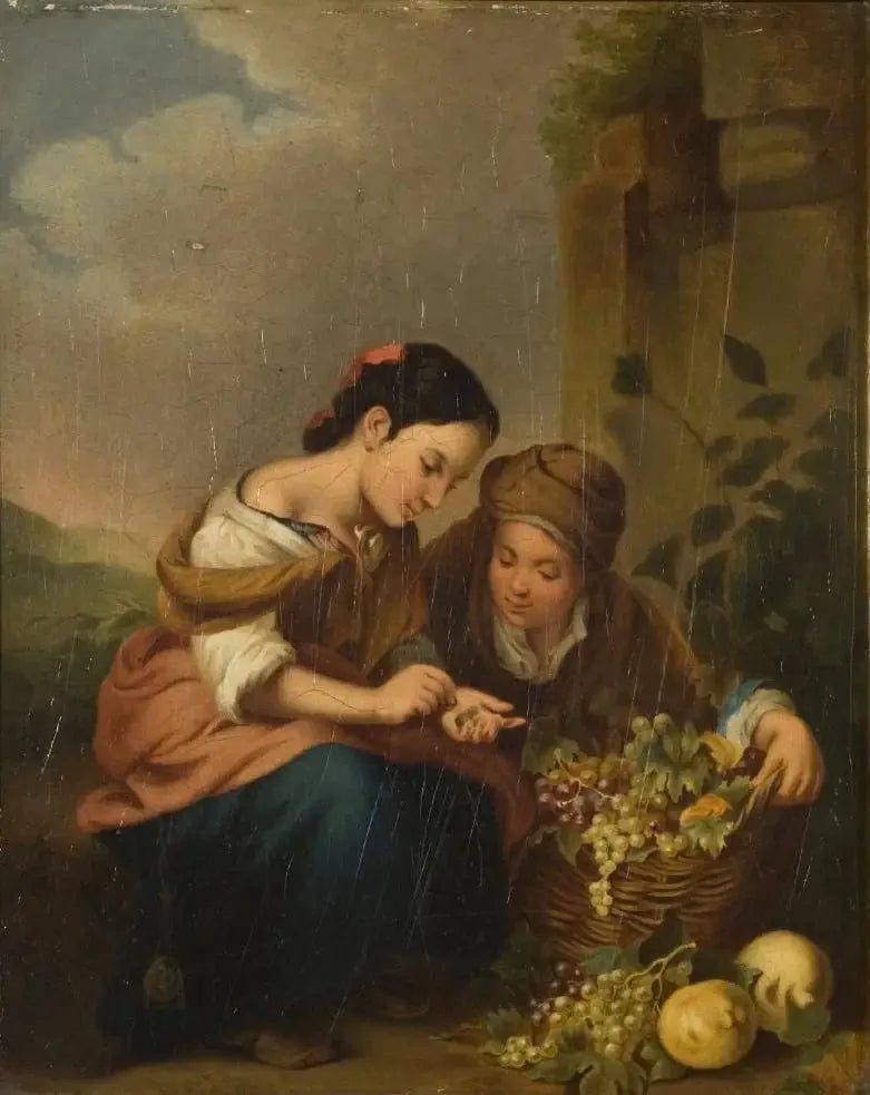 Flickor som räknar mynt - Bartolomé Esteban Murillo